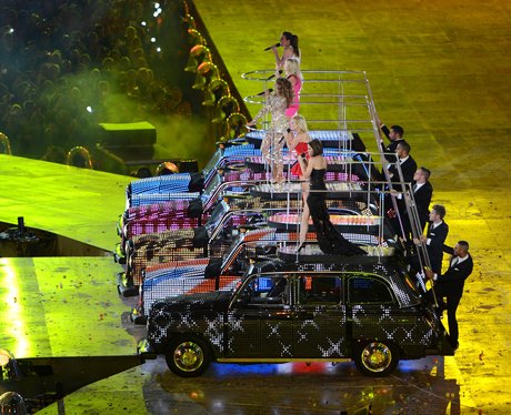 Spice Girls at the London 2012 closing ceremony.