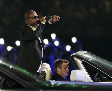 Taio Cruz performs at the London 2012 closing ceremony.