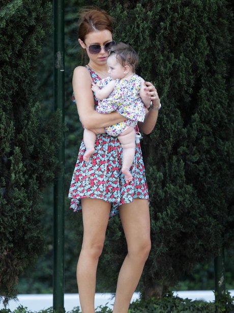 Una Healy and baby Aiofe on holiday .