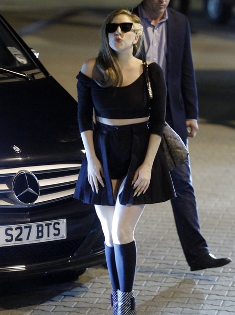 Lady Gaga arrives in Lithuania