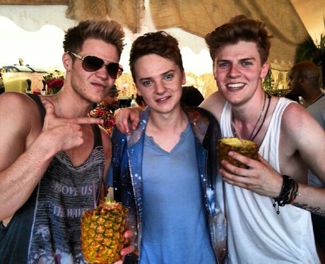 Lawson with Conor Maynard