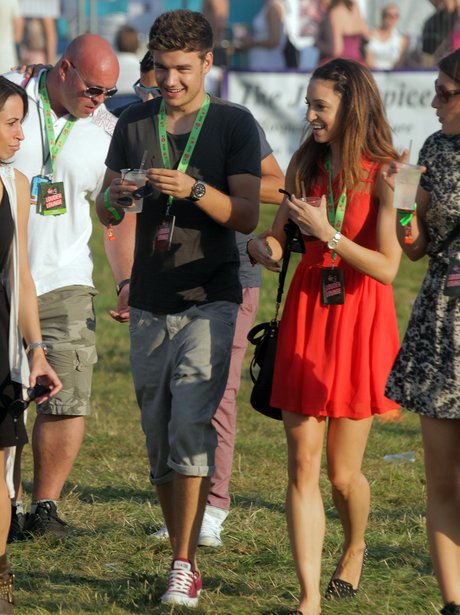 Liam Payne with his girlfriend at V Festival