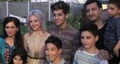 Perrie Edwards with Zayn's family 