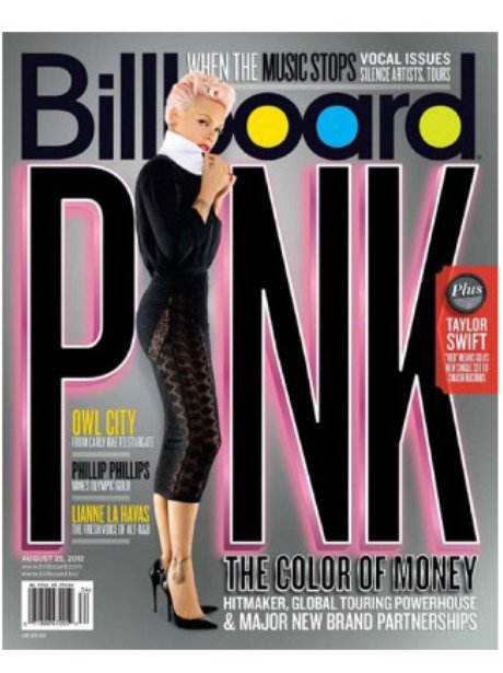 Pink on Billboard magazine