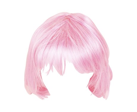 a pink wig
