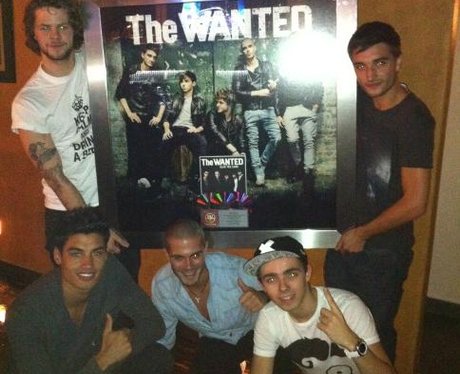 The Wanted presented with triple platinum plaque