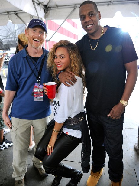 Beyonce and Jay-Z at the Made In America festival.