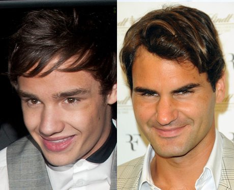 Liam Payne and Roger Federer lookalike