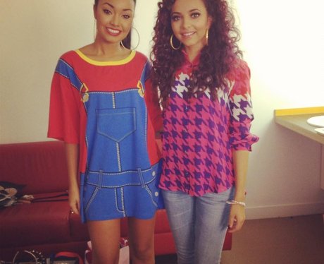 Little Mix stars Jesy Nelson and Leigh-Anne Pinnock.