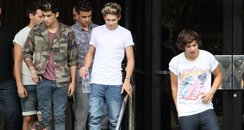 One Direction leave their hotel in LA