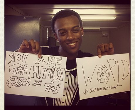 JLS' Orise Williams after playing iTunes Festival.