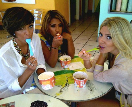 The Saturdays stars Frankie, Vanessa and Molllie.