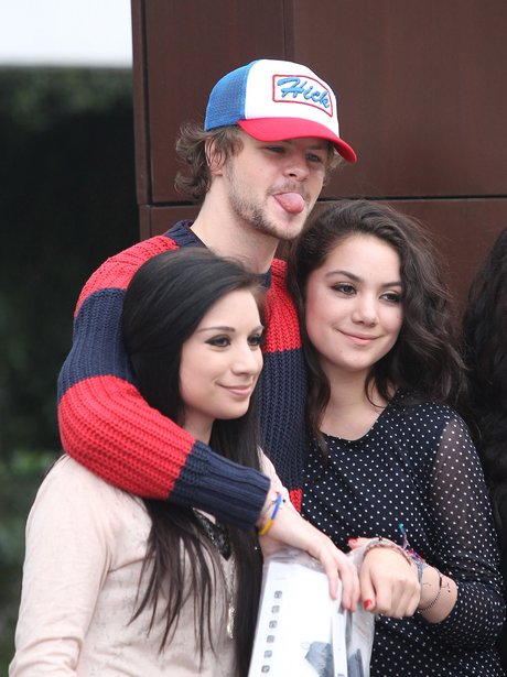 The Wanted's Jay McGuiness with fans.