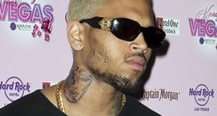 Chris Brown neck tattoo of Rihanna