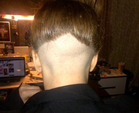 Lady Gaga's shaved head