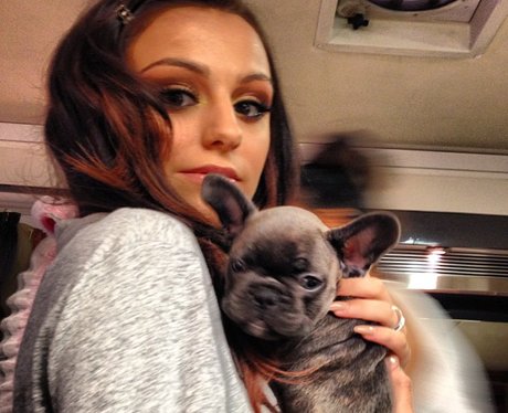 Cher Lloyd with her dog