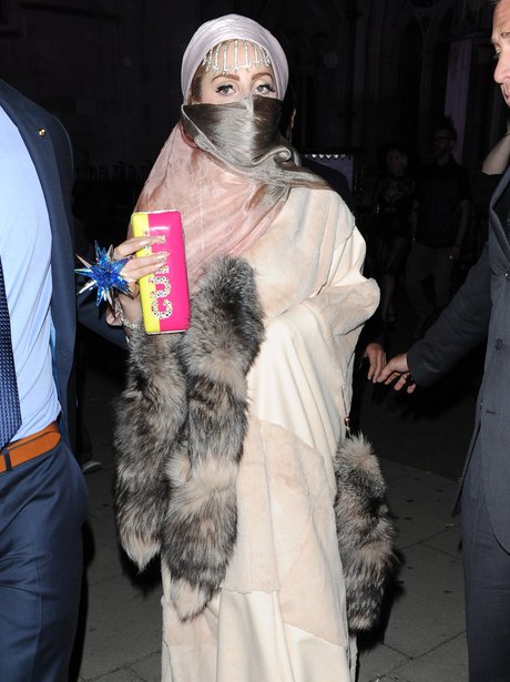 Lady Gaga at London Fashion Week in 2012.