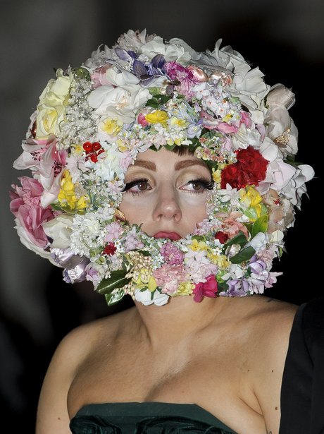 Lady Gaga at London Fashion Week 2012.