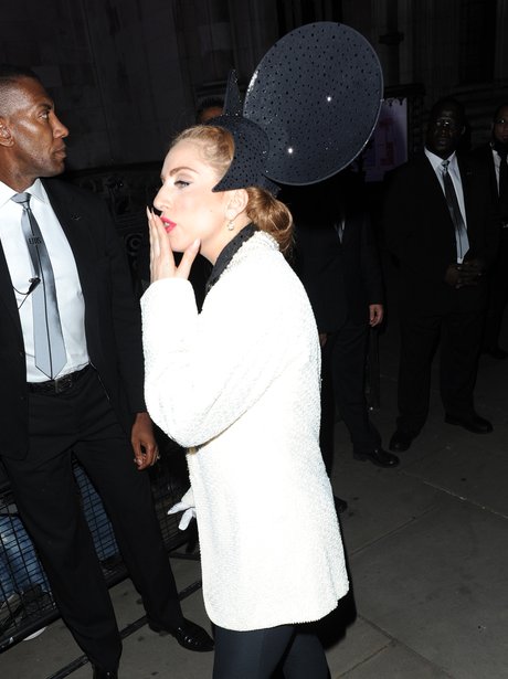 Lady Gaga weraing Micky Mouse Ears
