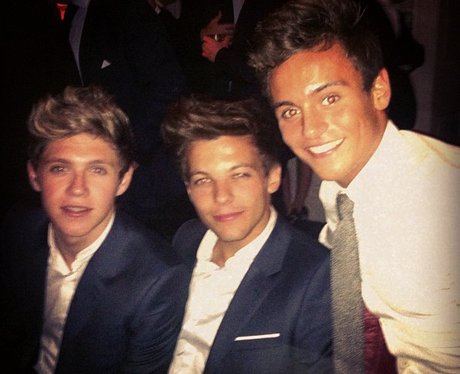 Louis Tomlinson and Niall Horan with Tom Daley