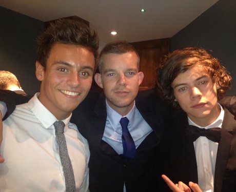 Tom Daley with Harry Styles