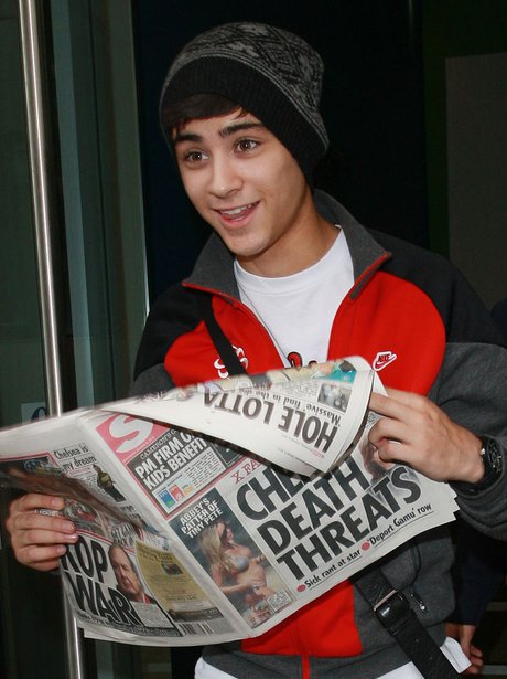Zayn Malik at the start of One Direction's fame.