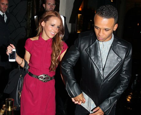 Aston Merrygold and his new girlfriend Sarah Richards