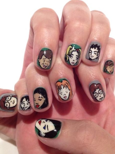Katy Perry's cartoon nails