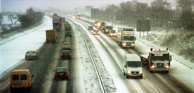 M8 Motorway in the Snow