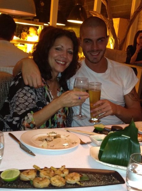 Max George out for dinner