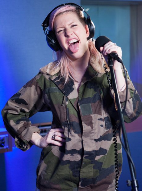 Ellie Goulding records a live session for Capital FM.