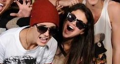 Justin Bieber and Selena Gomez at Goretorium