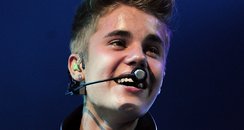 Justin Bieber performs on his Believe tour