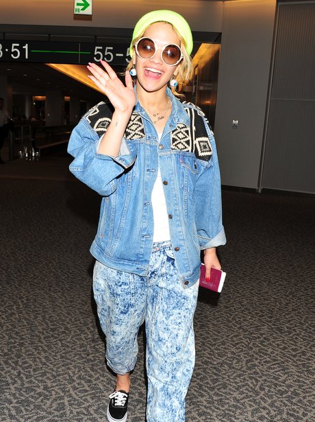 Rita Ora at the airport