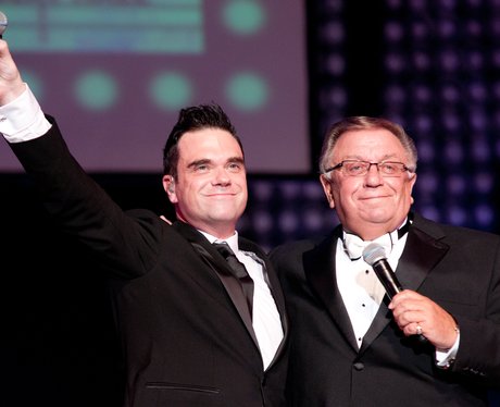 Robbie Williams and Father Pete Conway