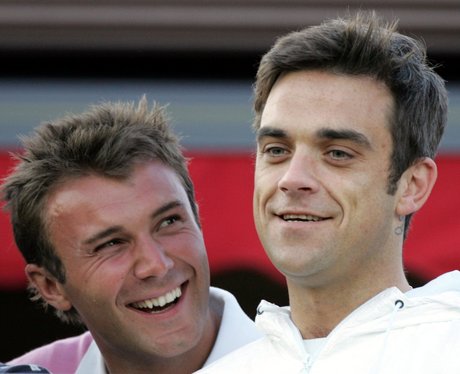 Robbie Williams and Jonathan Wilkes