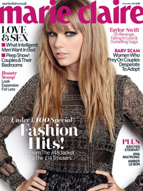 Taylor Swift covers Marie Claire magazine.