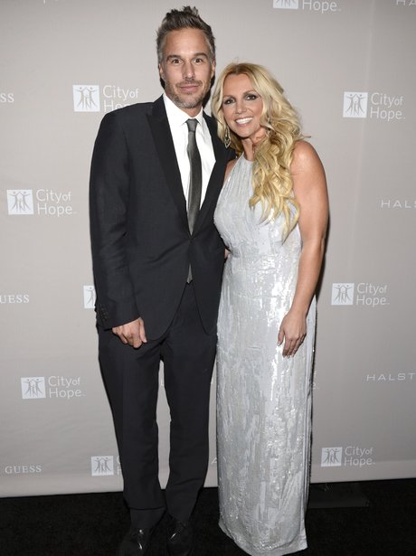 Britney Spears and Jason Trawick on the red carpet.