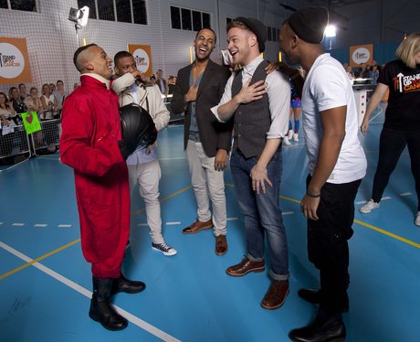 JLS prank Olly Murs.