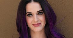 Katy Perry with purple hair