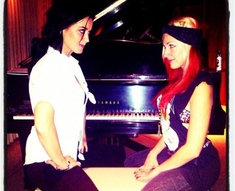 Katy Perry and her friend on twitter.