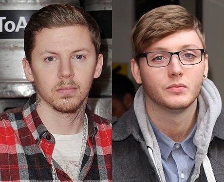 Professor Green and James Arthur lookalike