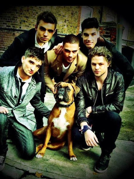 The Wanted with a dog.