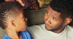 Usher with son