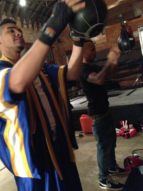 Aston and Luke Smith boxing