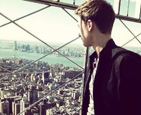 Conor Maynard on top of the empire state building