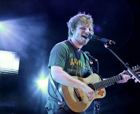 Ed Sheeran performs in London