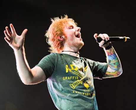 Ed Sheeran performs in London