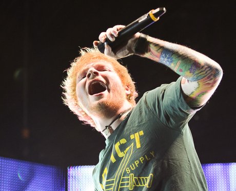 Ed Sheeran performs in London