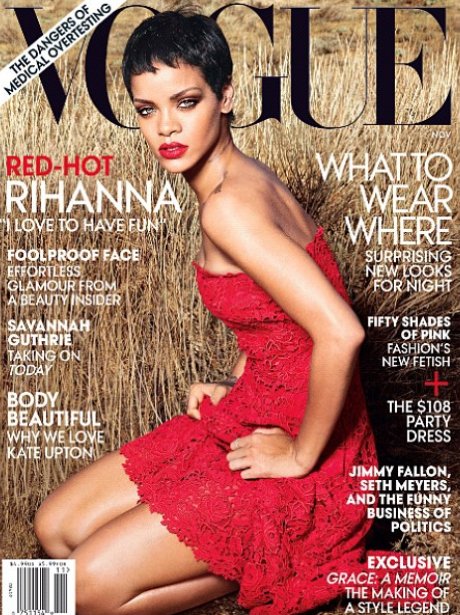 Rihanna covers the new Vogue issue.